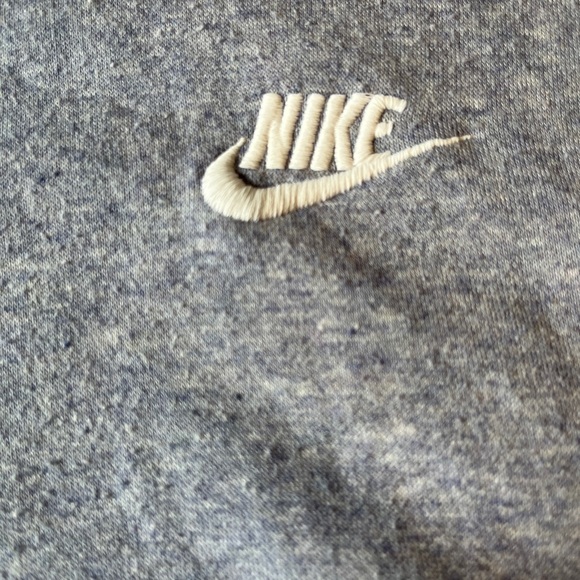 NIKE womens funnel neck hoodie. size-L . color - grayish/blue - Picture 5 of 7